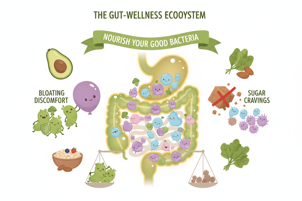 Feeling Bloated and Craving Sugar? Your "Good Bacteria" Are Starving
