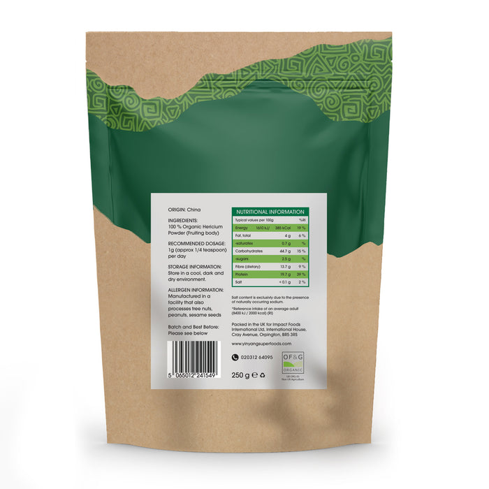 Organic Lion's Mane Mushroom Powder