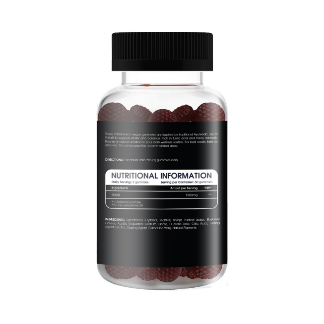 Shilajit Vitality Vegan Gummies